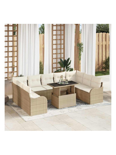 Sonata H Градински Софа Комплект 10 pcs Бежово 100 x 55 x 73 см