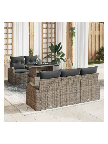 Sonata H Градински Софа Комплект 6 pcs Сив 100 x 55 x 73 см Полиратан