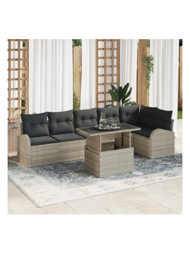 Sonata H Градински Софа Комплект 7 pcs Светлосиво 100 x 55 x 73 см
