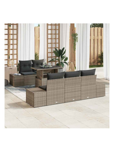 Sonata H Градински Софа Комплект 6 pcs Сив 100 x 55 x 73 см