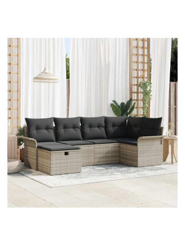 Sonata H Градински Софа Комплект 6 pcs Светлосиво 242.5 x 132.5 x 85 см