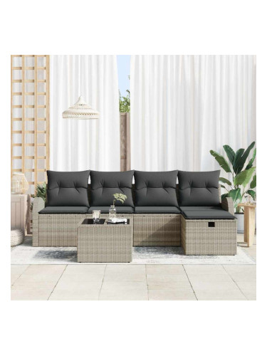 Sonata H Градински Софа Комплект 6 pcs Светлосиво 234 x 117 x 85 см