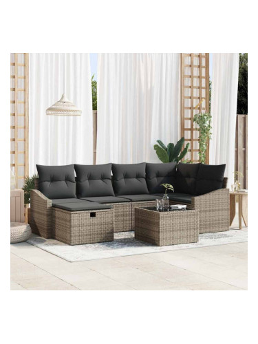 Sonata H Градински Софа Комплект 7 pcs Сив 55 х 62 х 69 см Полиратан