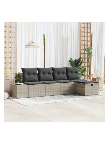 Sonata H Градински Софа Комплект 5 pcs Светлосиво 55 х 62 х 69 см