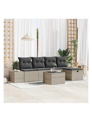 Sonata H Градински Софа Комплект 6 pcs Светлосиво 55 х 62 х 69 см