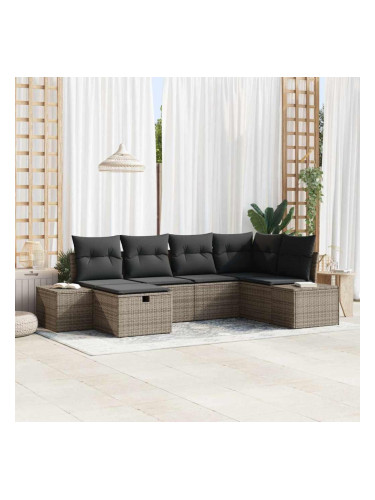 Sonata H Градински Софа Комплект 6 pcs Сив 55 х 62 х 69 см Полиратан