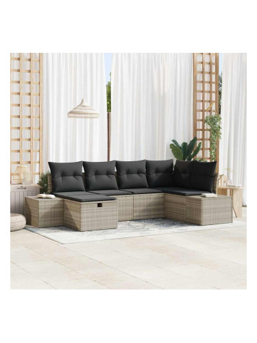 Sonata H Градински Софа Комплект 6 pcs Светлосиво 55 х 62 х 69 см
