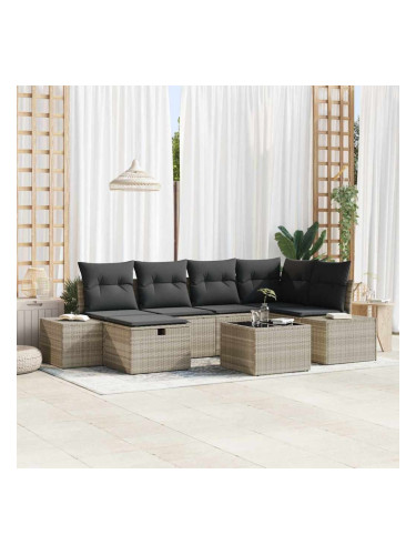 Sonata H Градински Софа Комплект 7 pcs Светлосиво 55 х 62 х 69 см