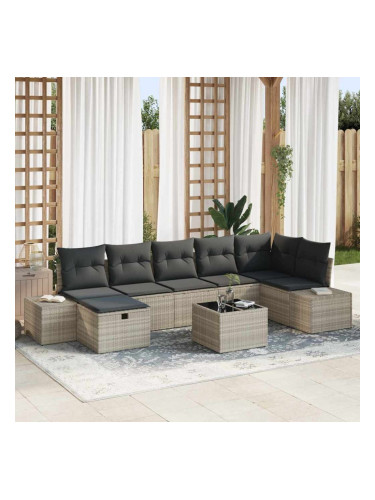 Sonata H Градински Софа Комплект 8 pcs Светлосиво 55 х 62 х 69 см