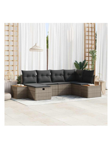 Sonata H Градински Софа Комплект 6 pcs Сив 55 х 62 х 69 см Полиратан
