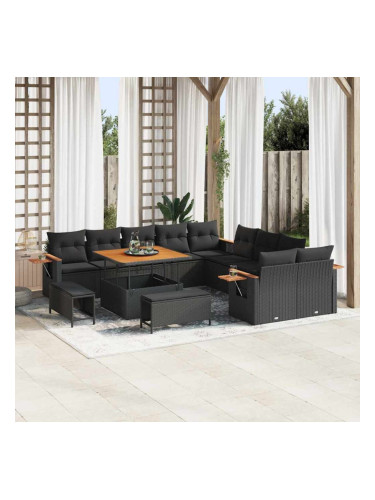 Sonata H Градински Софа Комплект 13 pcs Черно 100 x 100 x 71 cm