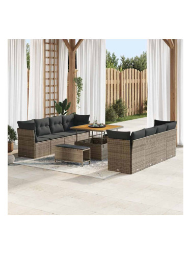 Sonata H Градински Софа Комплект 11 pcs Сив 100 x 100 x 71 cm
