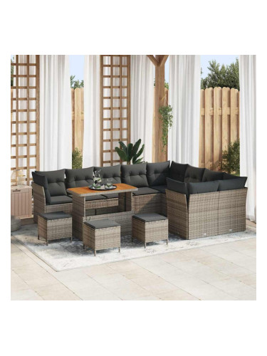 Sonata H Градински Софа Комплект 13 pcs Сив 110 x 55 x 71 см