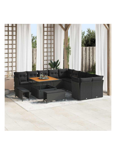 Sonata H Градински Софа Комплект 13 pcs Черно 100 x 100 x 71 cm