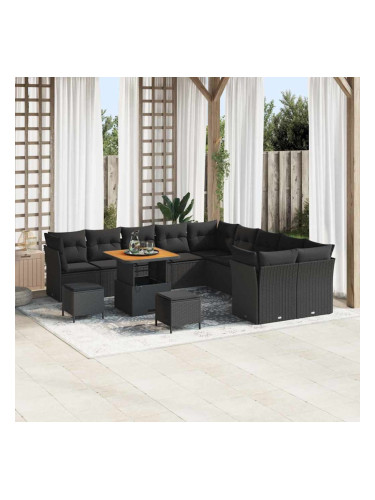 Sonata H Градински Софа Комплект 13 pcs Черно 80 x 80 x 71 cm