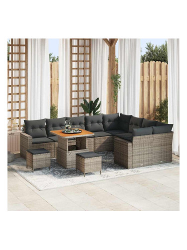 Sonata H Градински Софа Комплект 12 pcs Сив 80 x 80 x 71 cm