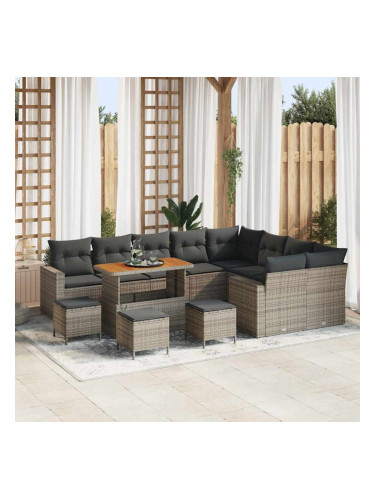 Sonata H Градински Софа Комплект 13 pcs Сив 110 x 55 x 71 см