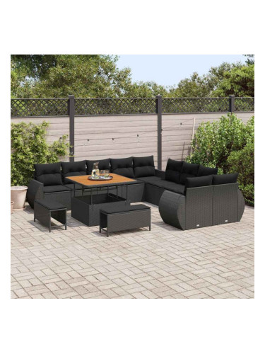 Sonata H Градински Софа Комплект 13 pcs Черно 100 x 100 x 71 cm