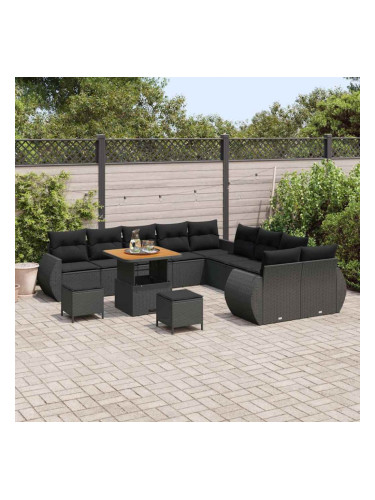 Sonata H Градински Софа Комплект 13 pcs Черно 80 x 80 x 71 cm