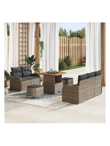 Sonata H Градински Софа Комплект с възглавница 8 pcs Сив 80 x 80 x 71 cm