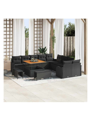 Sonata H Градински Софа Комплект 13 pcs Черно 100 x 100 x 71 cm