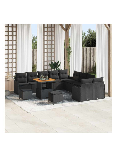 Sonata H Градински Софа Комплект 13 pcs Черно 80 x 80 x 71 cm
