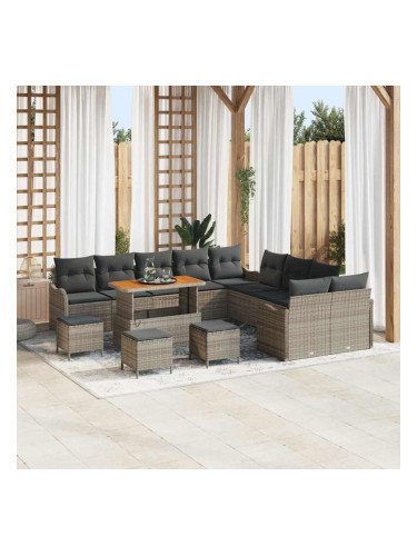 Sonata H Градински Софа Комплект 14 pcs Сив 110 x 55 x 71 см