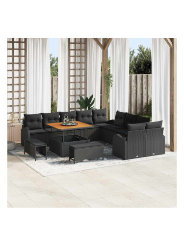 Sonata H Градински Софа Комплект 13 pcs Черно 100 x 100 x 71 cm