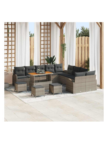 Sonata H Градински Софа Комплект 14 pcs Сив 110 x 55 x 71 см