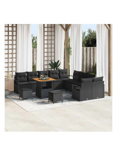 Sonata H Градински Софа Комплект 13 pcs Черно 80 x 80 x 71 cm