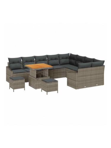 Sonata H Градински Софа Комплект 12 pcs Сив 80 x 80 x 71 cm