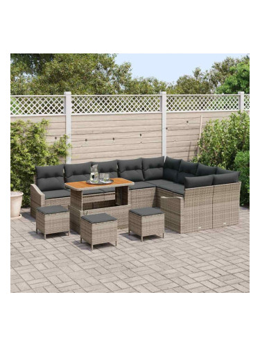 Sonata H Градински Софа Комплект 13 pcs Сив 110 x 55 x 71 см