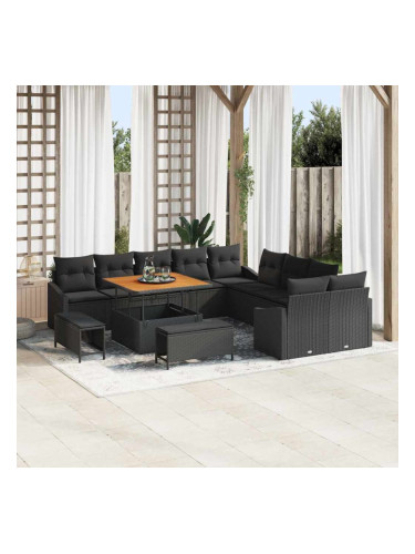 Sonata H Градински Софа Комплект 13 pcs Черно 100 x 100 x 71 cm
