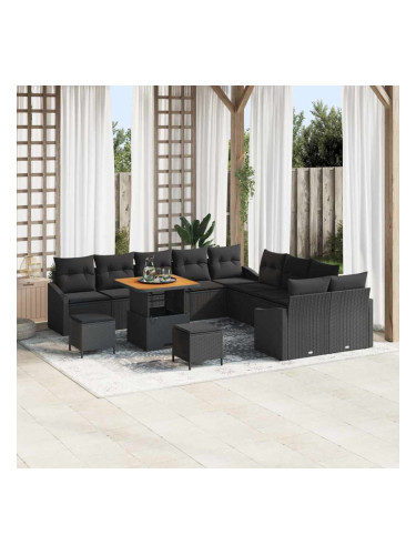 Sonata H Градински Софа Комплект 13 pcs Черно 100 x 100 x 71 cm