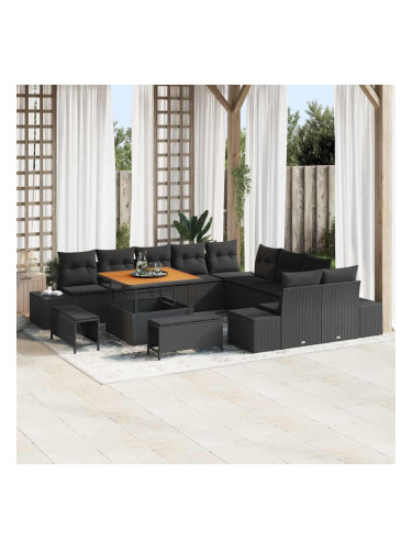 Sonata H Градински Софа Комплект 13 pcs Черно 100 x 100 x 71 cm
