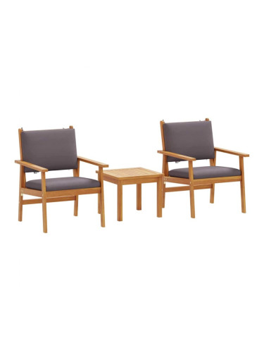 Sonata H Градински Софа Комплект 3 pcs Кафяво 45 x 45 x 38см