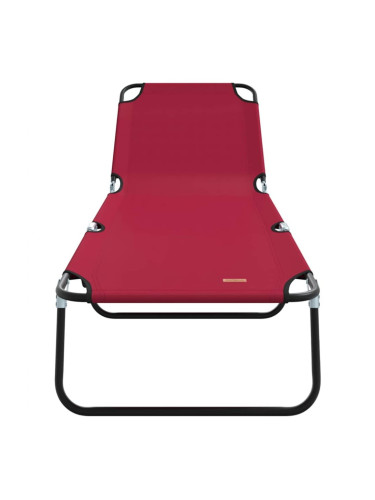 Sonata H Сгъваем шезлонг 2-човек 2 pcs Червено 56 x 189 x 87см текстил