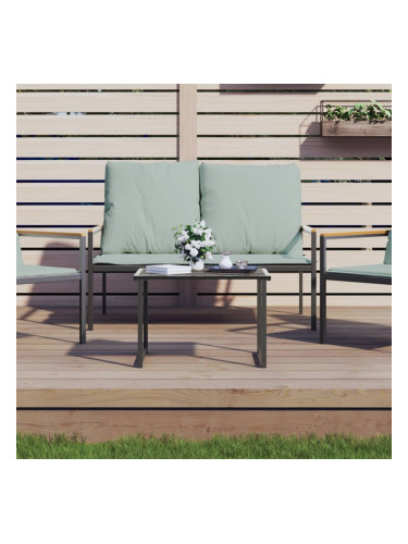Sonata H Градинска маса антрацит 55x40x37 cм стомана