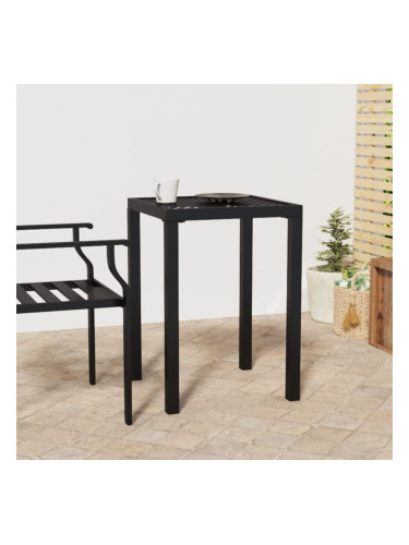 Sonata H Градинска маса антрацит 50x50x72 cм стомана