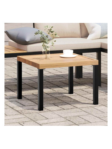 Sonata H Външна кафе маса черна 55x55x39,5 см прахово боядисана стомана