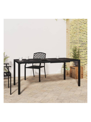 Sonata H Градинска маса антрацит 165x80x72 cм стомана