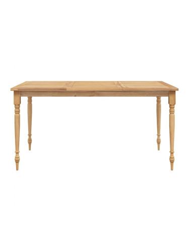 Sonata H Маса Батавия, 85x85x75 см, тиково дърво масив
