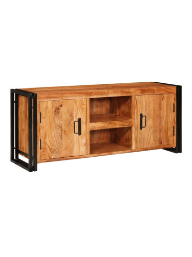 Sonata H ТВ шкаф Кафяво 120 x 30 x 50 cm Акациево дърво масив