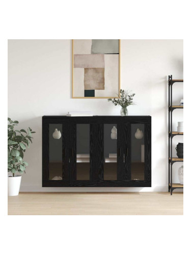 Sonata H Стенни шкафове 2 pcs Черен дъб 69.5 x 34 x 90 см
