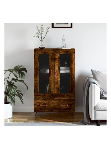 Sonata H Висок шкаф, опушен дъб, 69,5x31x115 см, инженерно дърво