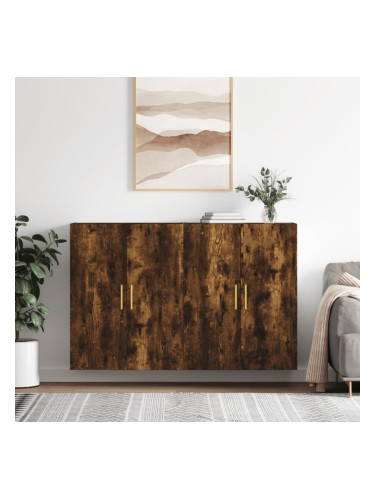 Sonata H Стенни шкафове, 2 бр, опушен дъб, 69,5x34x90 см