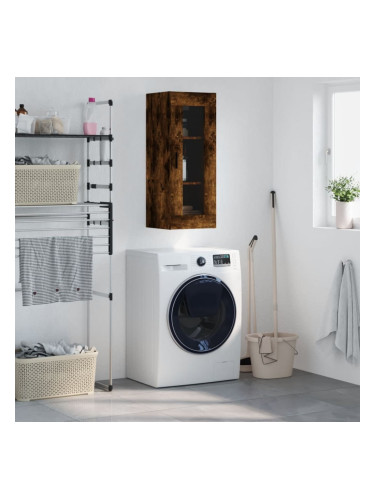 Sonata H Стенен шкаф опушен дъб 34,5x34x90 см