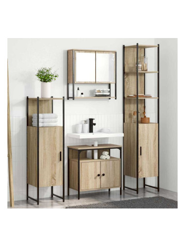 Sonata H Комплект мебели за баня 4 pcs дъб сонома 33 x 33 x 188.5 см