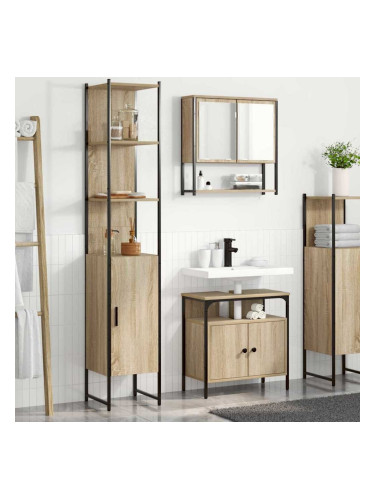 Sonata H Комплект мебели за баня 3 pcs дъб сонома 33 x 33 x 185.5 см