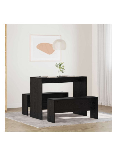 Sonata H Трапезен комплект 2 pcs Черен дъб 97 x 47 x 75 см